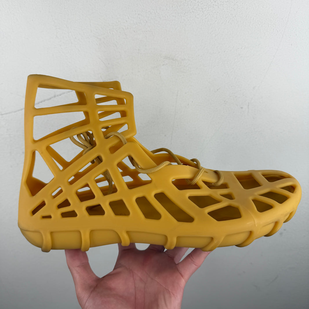Bottega Veneta Yellow Atlas Sandals