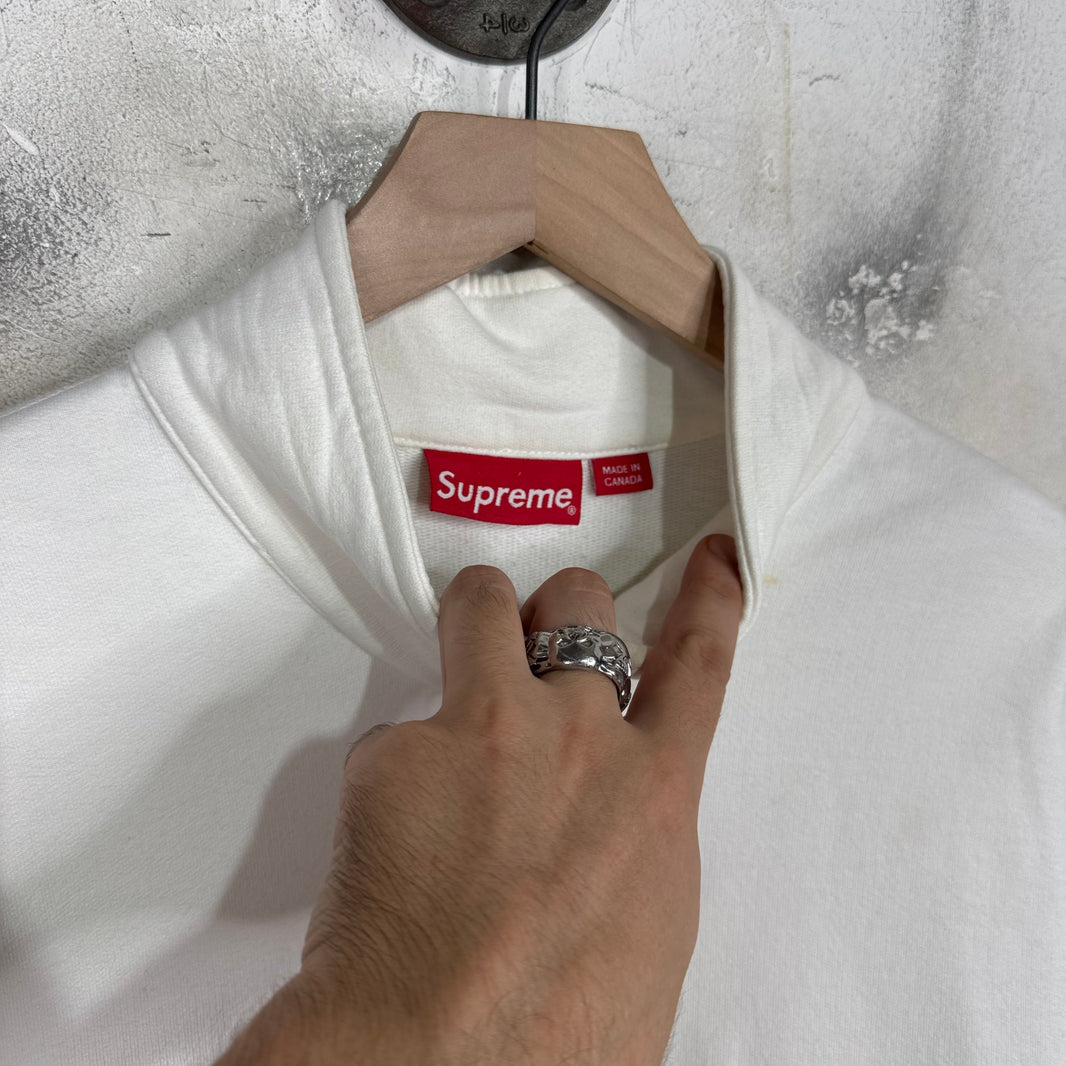 Supreme Rainbow Logo 1/4 Zip Sweatshirt