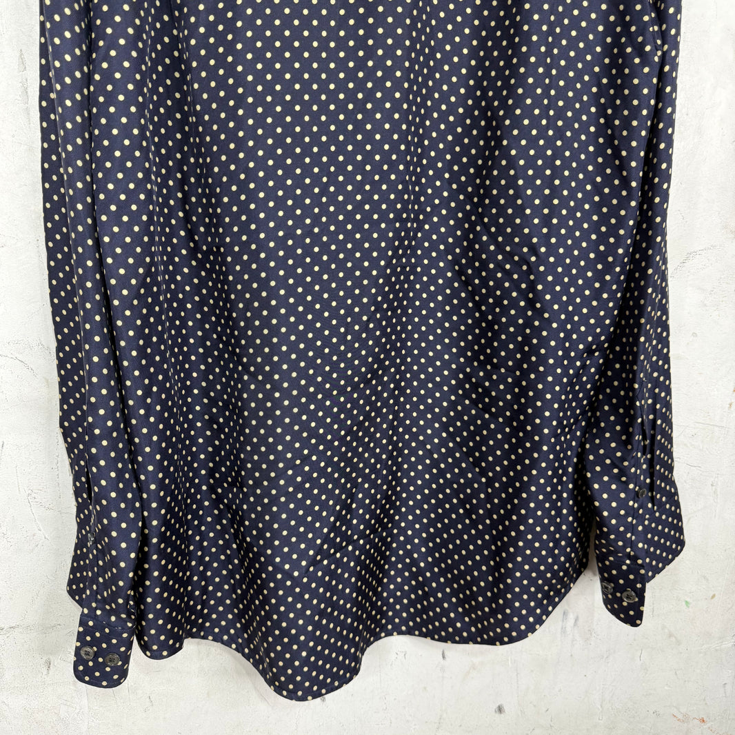 Marc Jacobs Polka Dot Silk Button Up