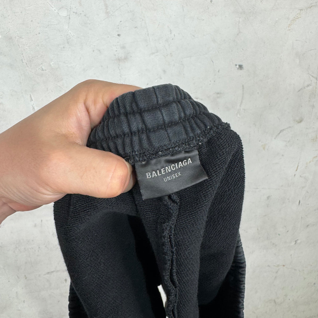 Balenciaga Black Short Sweatshorts