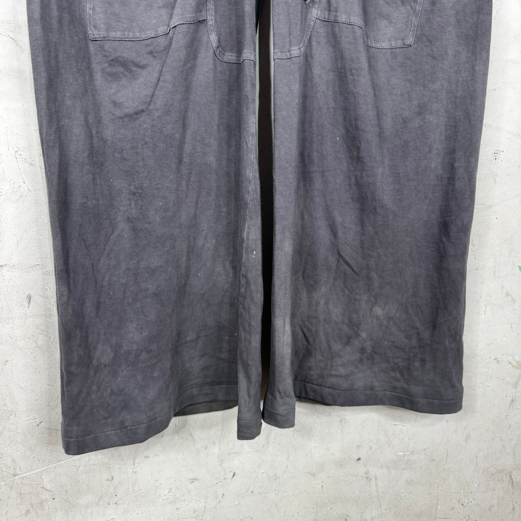 DRKSHDW Grey Smoked Wide Legged Creatch Sweatpants