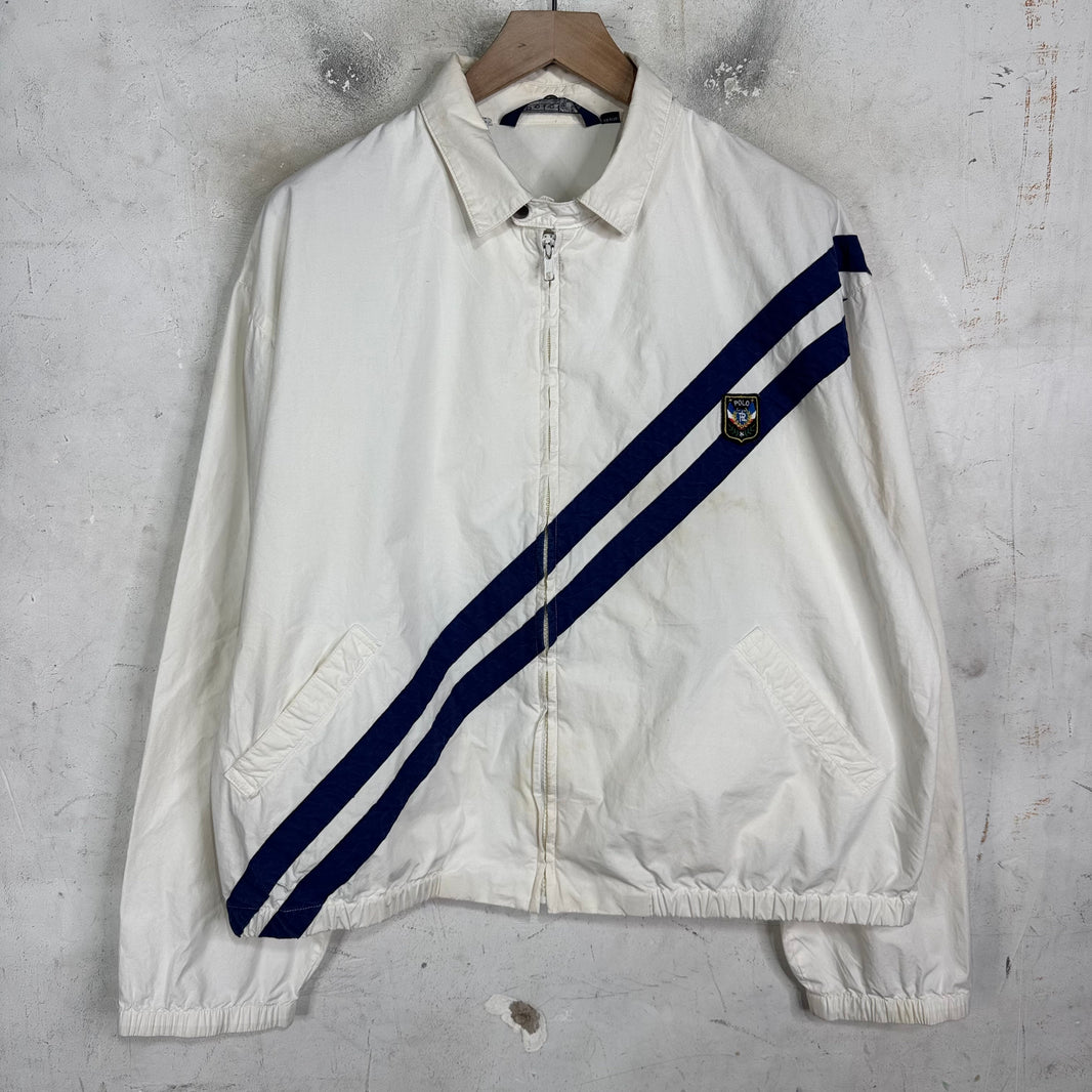 Ralph Lauren Crest Striped Track Jacket