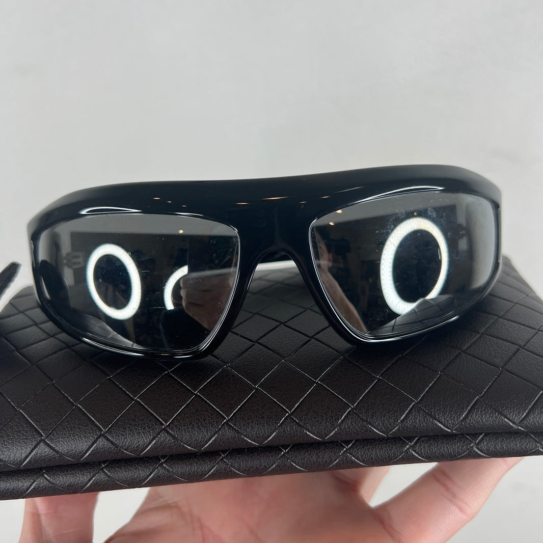 Bottega Veneta Black BV1078S Biker Sunglasses