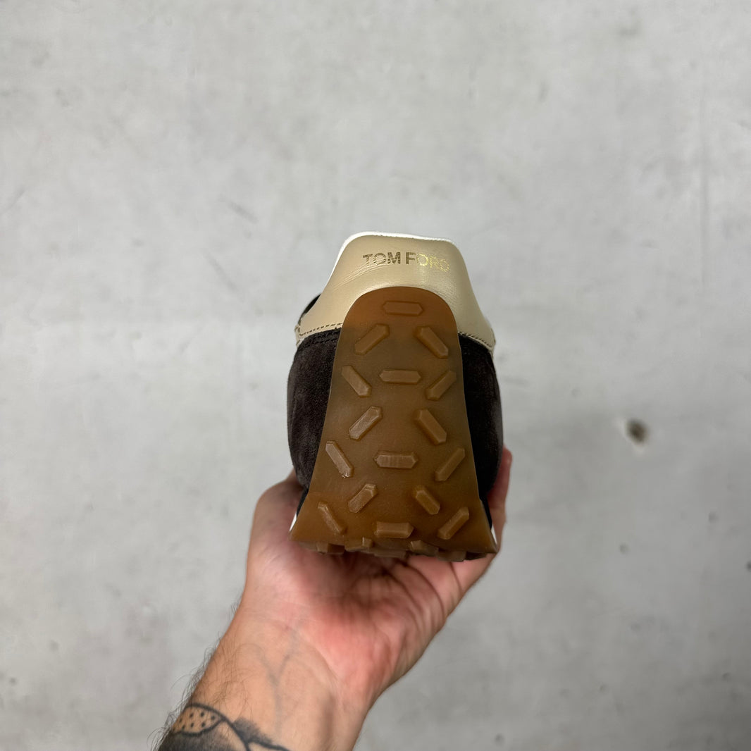 Tom Ford Brown Suede Mick Sneakers