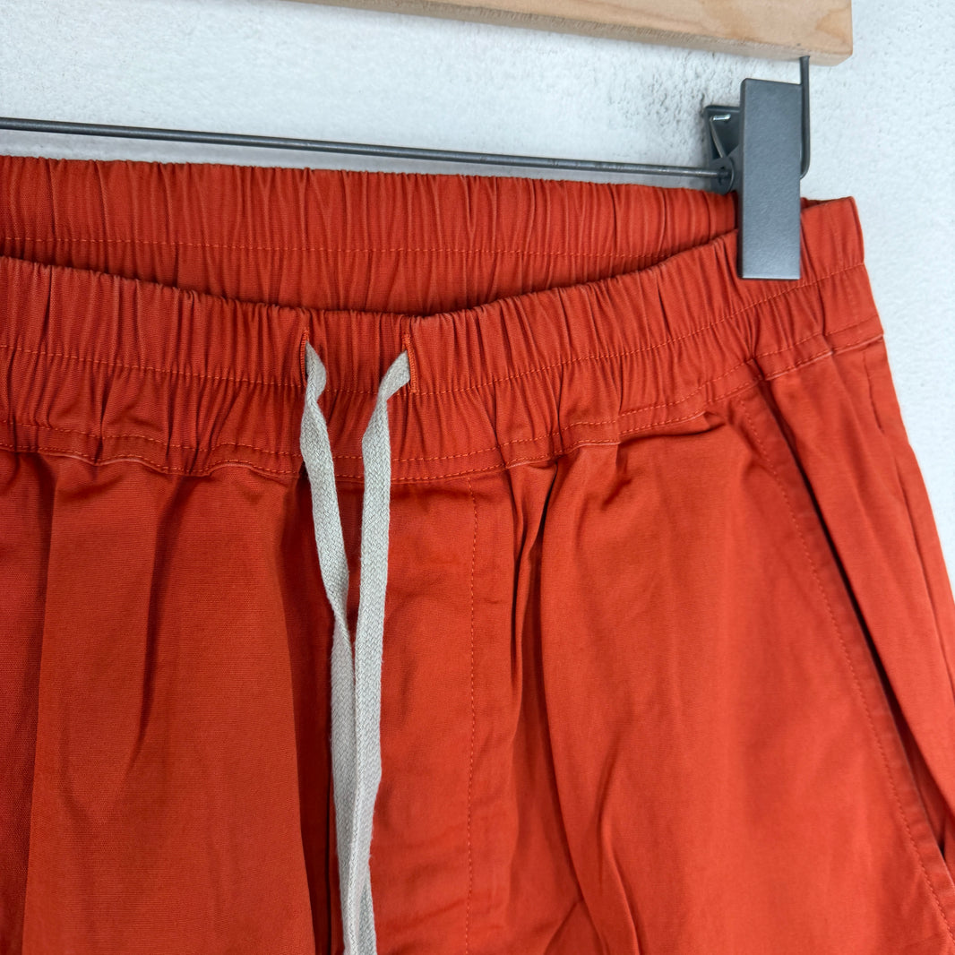 Rick Owens Strobe Orange Drawstring Trousers