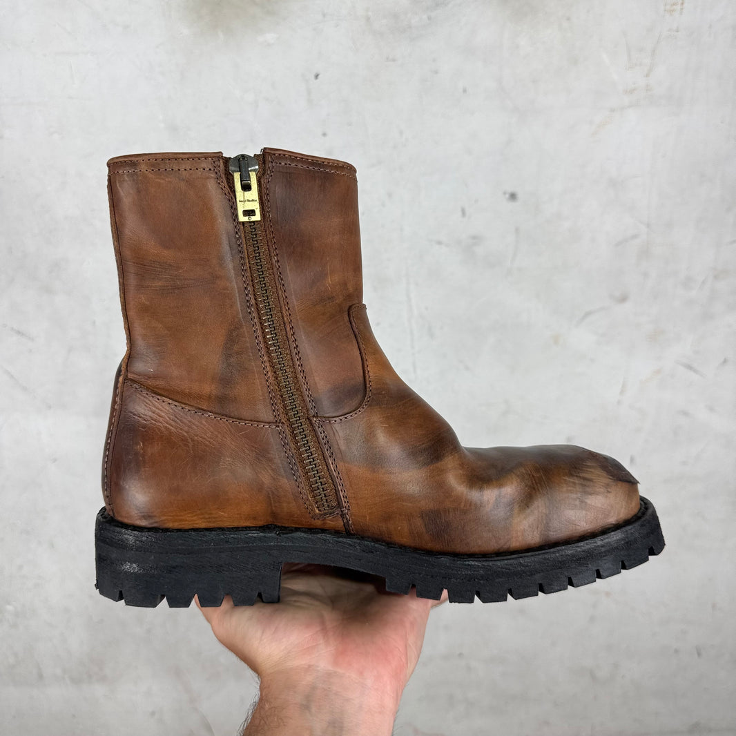 Acne Studios Steel Toe Distressed Boots
