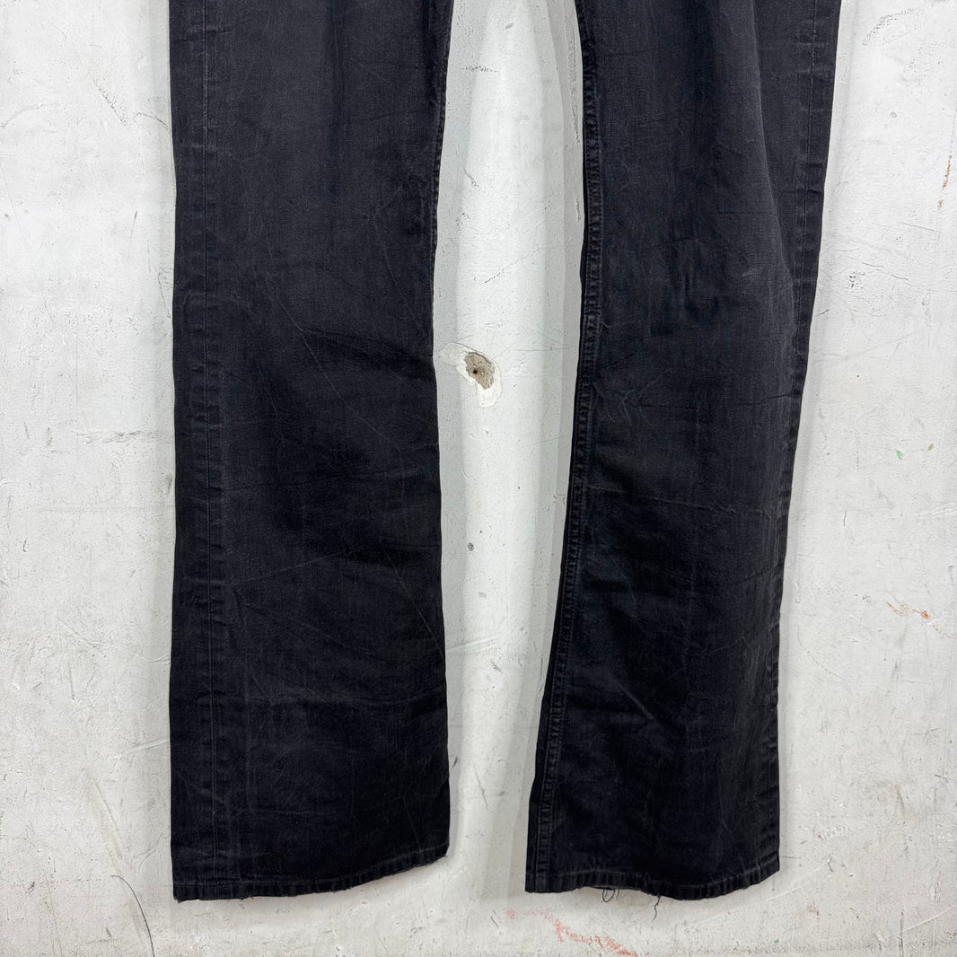 Balenciaga Wrinkle Wash Flared Jeans