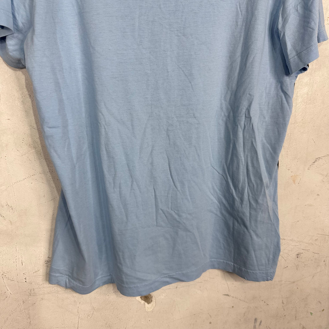 Prada Blue Newsprint T-Shirt