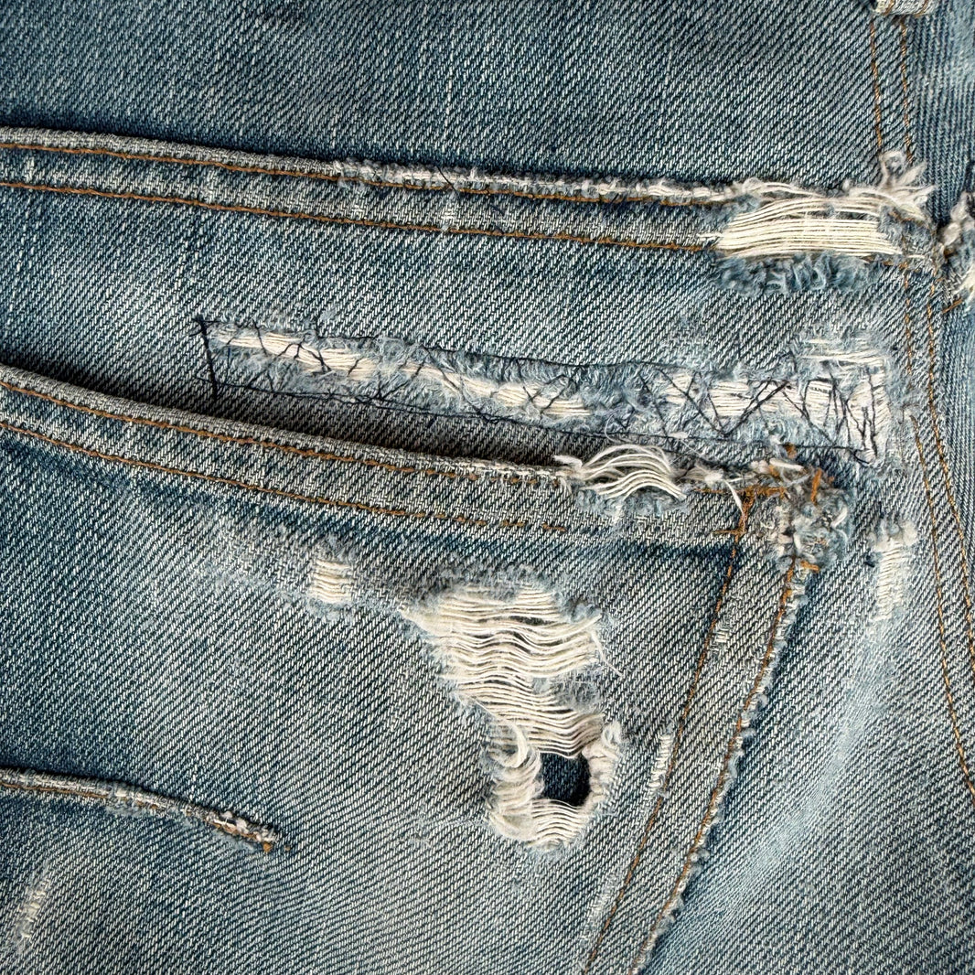 Dior Smoked Skinny Jean Shorts