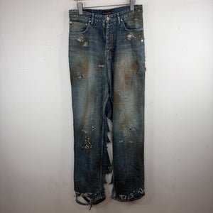 Balenciaga Destroyed Blue Jeans