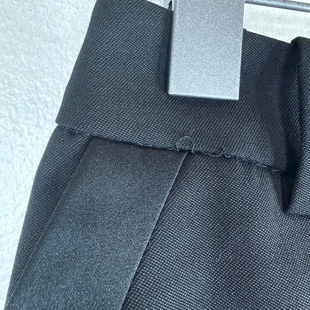 Saint Laurent Black Side Stripe Trousers