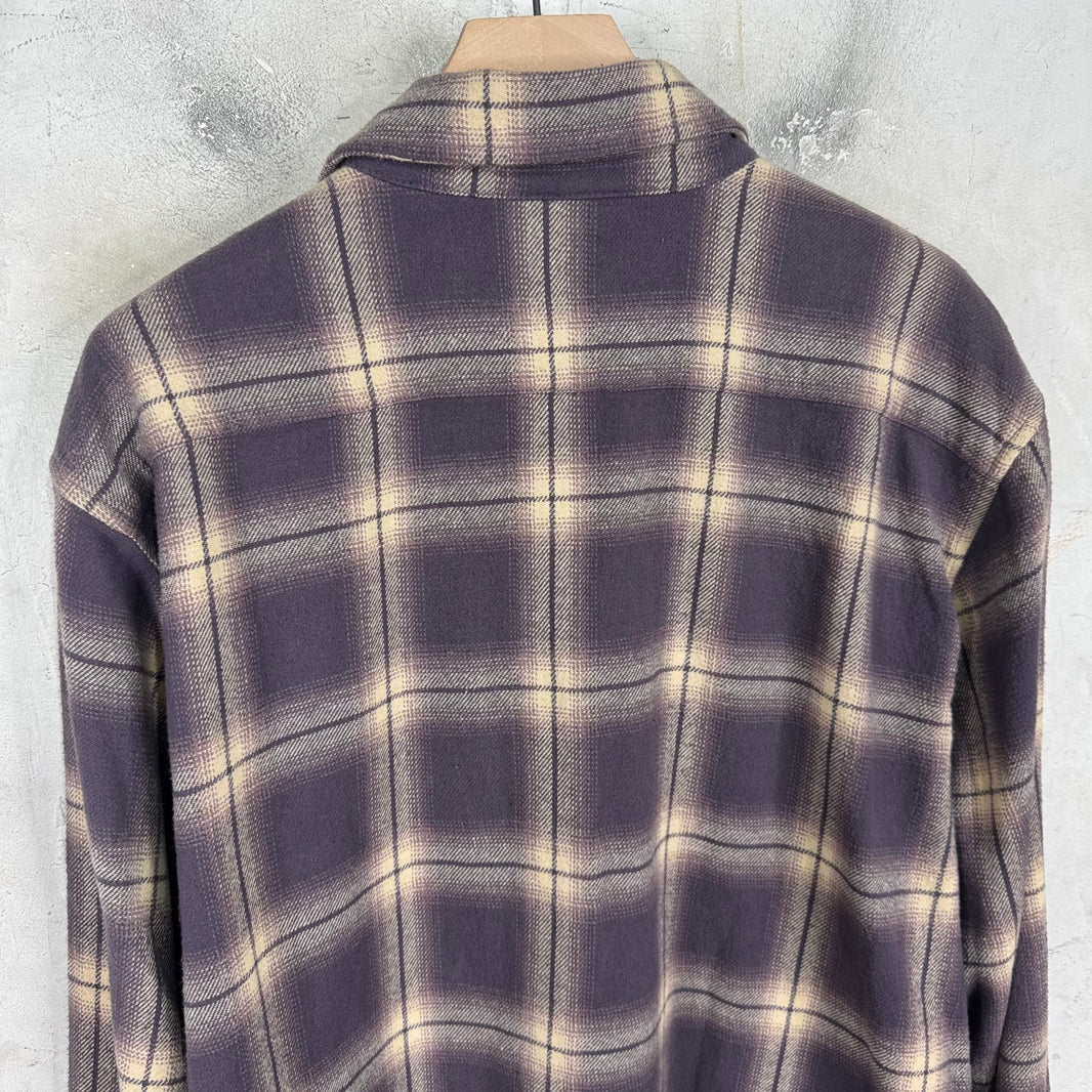 3sixteen Purple/Beige Flannel Shirt