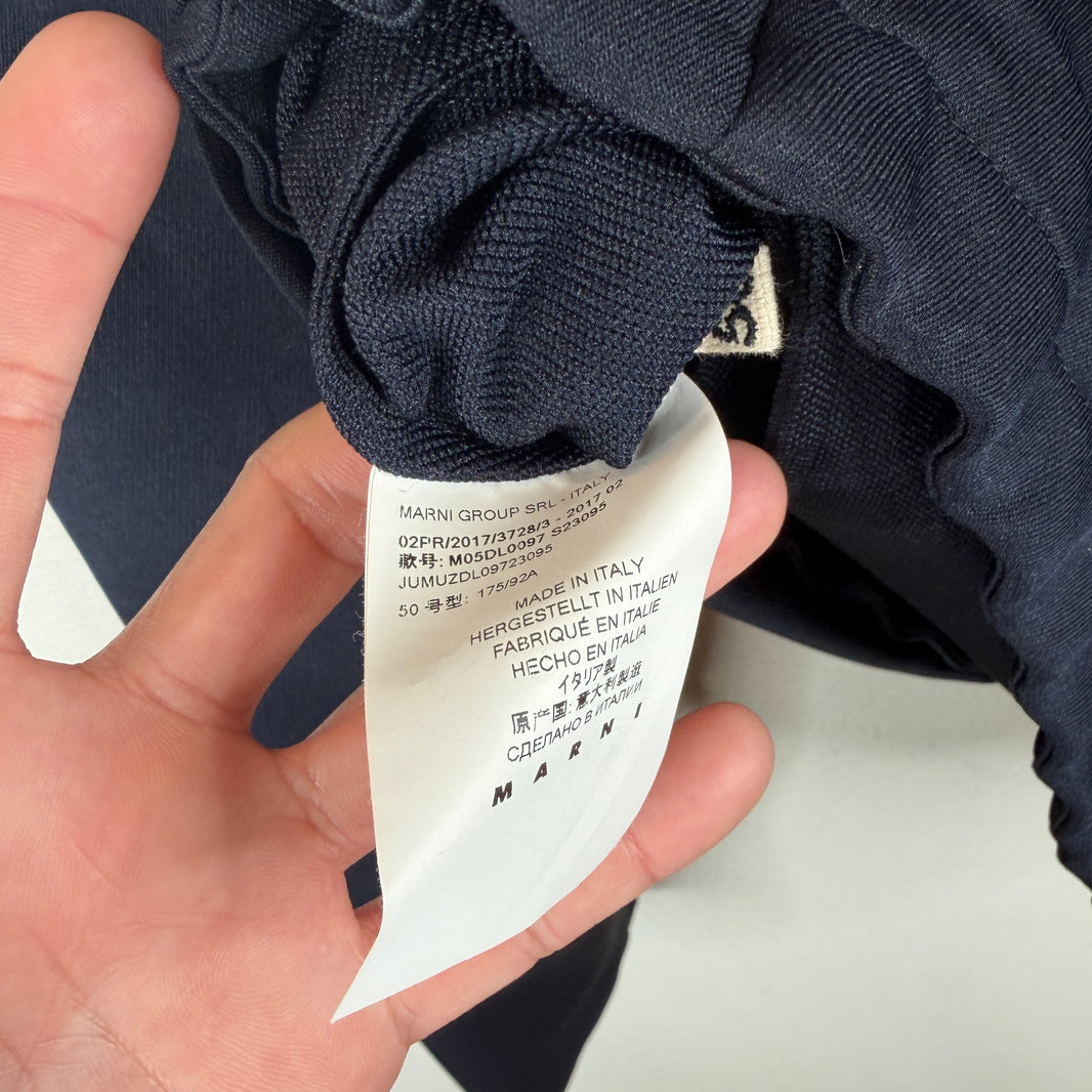 Marni Navy Nylon Work Jacket