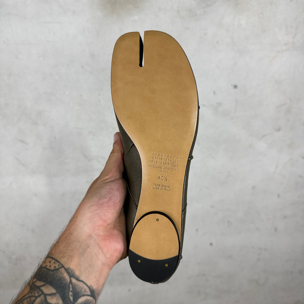 Margiela Olive Tabi Flats DS