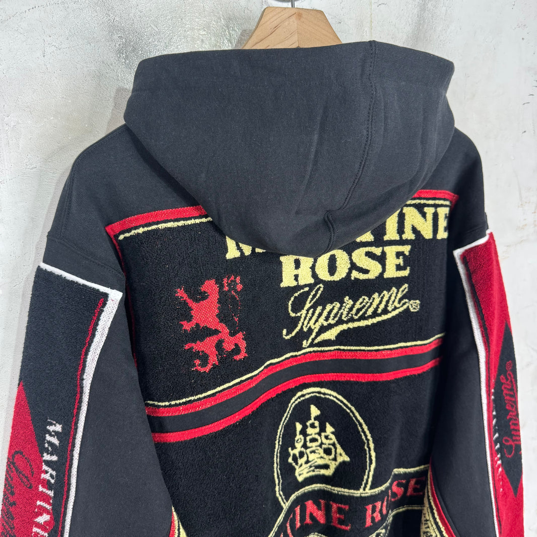 Supreme x Martine Rose Black Towel Zip Hoodie