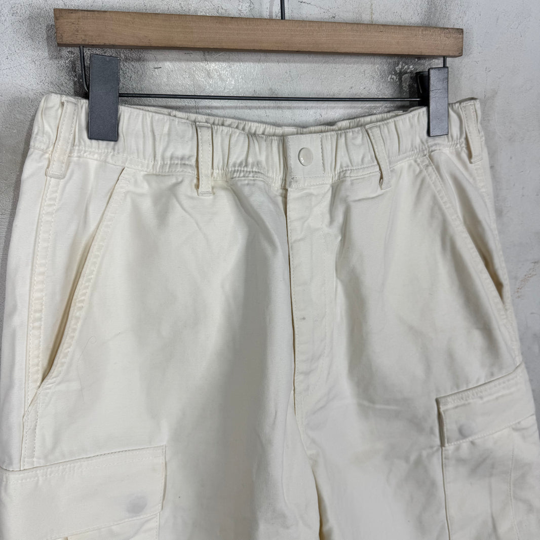 Supreme White Cargo Shorts