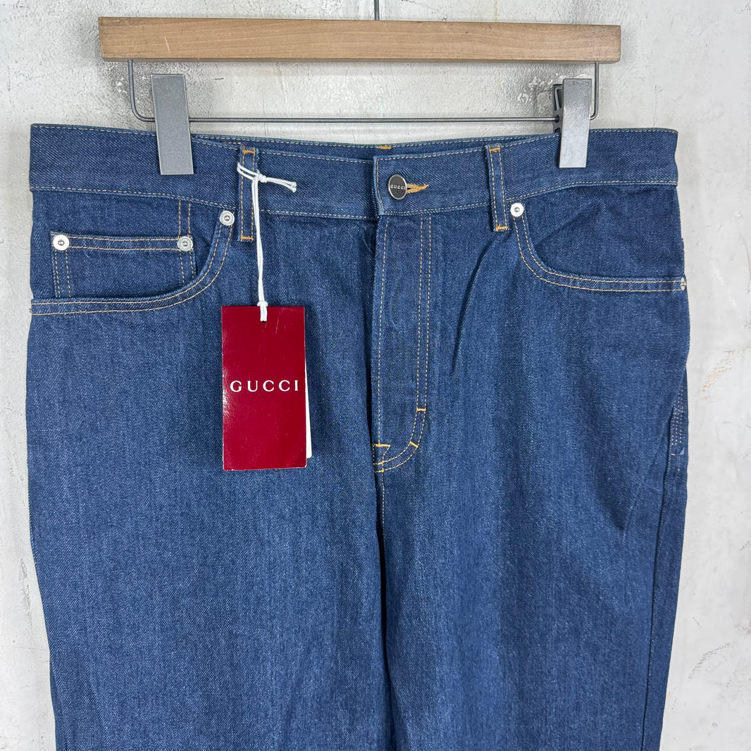 Gucci Dapper Dan Patch Jeans