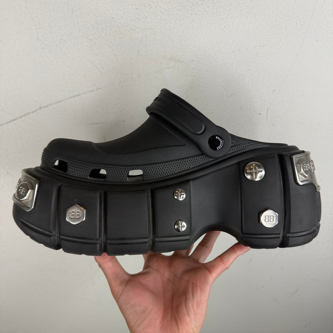 Balenciaga Croc Hardcroc Platform Mules