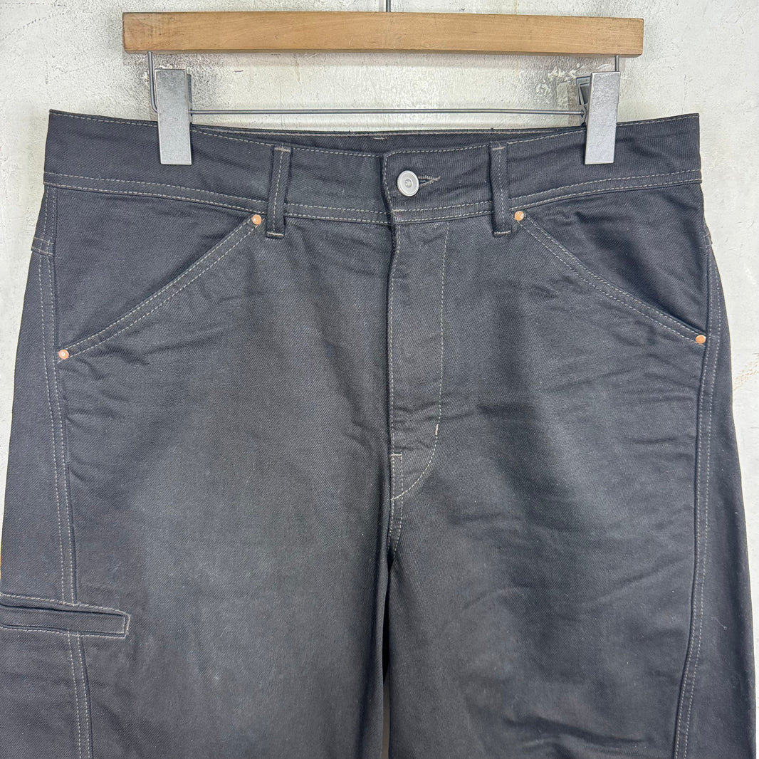 Lemaire Black Wide Jeans