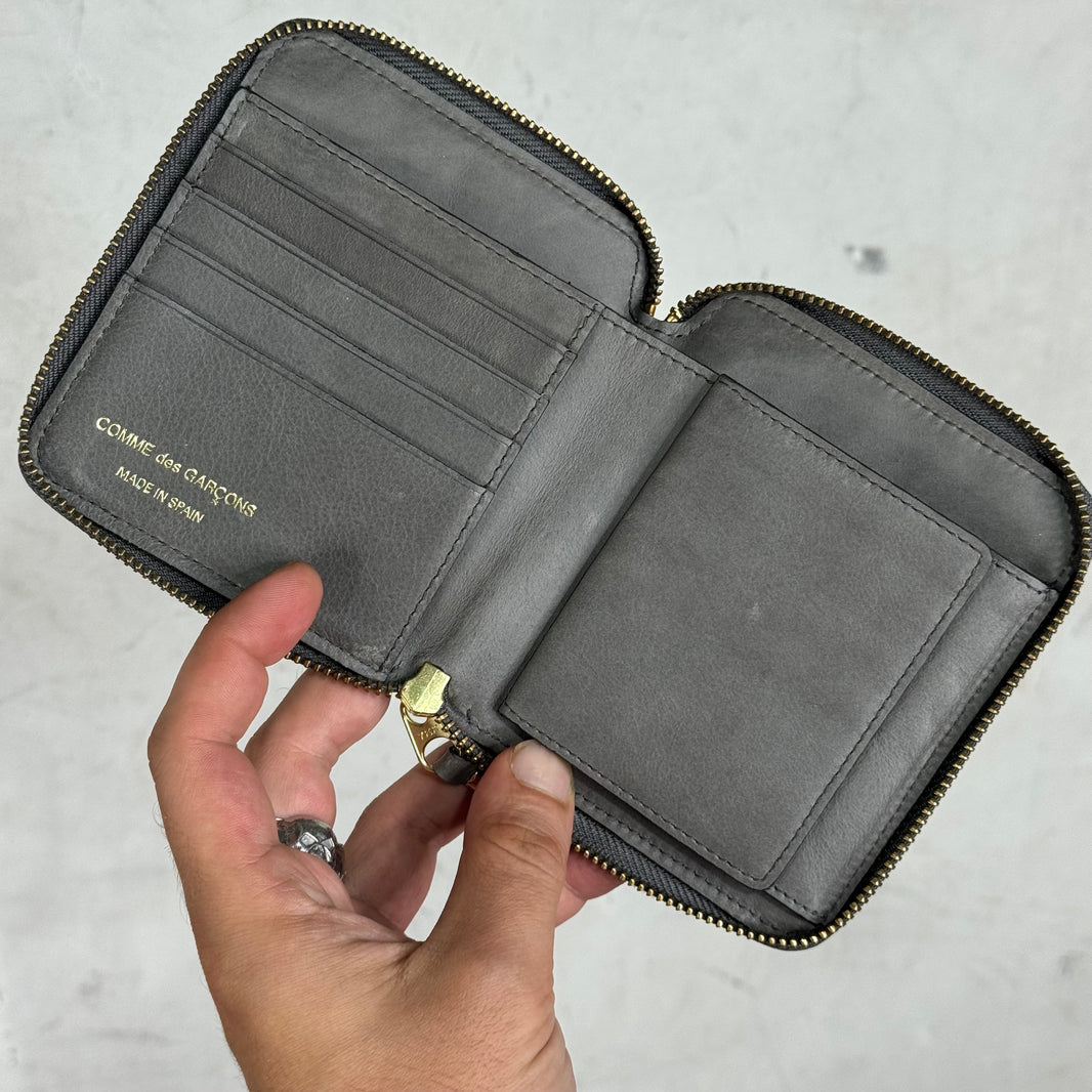 CDG Stitched Zip Wallet