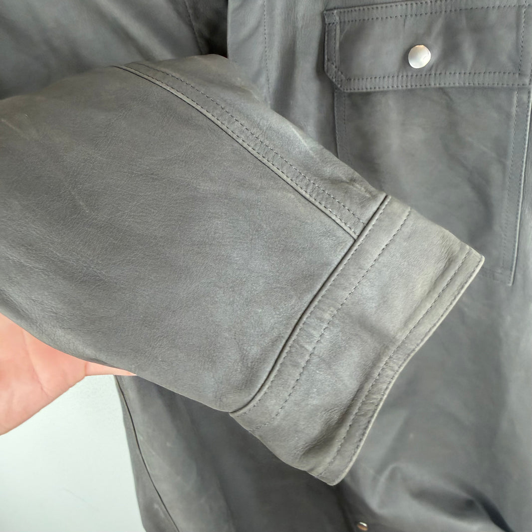 Rick Owens Western Leather Overshirt