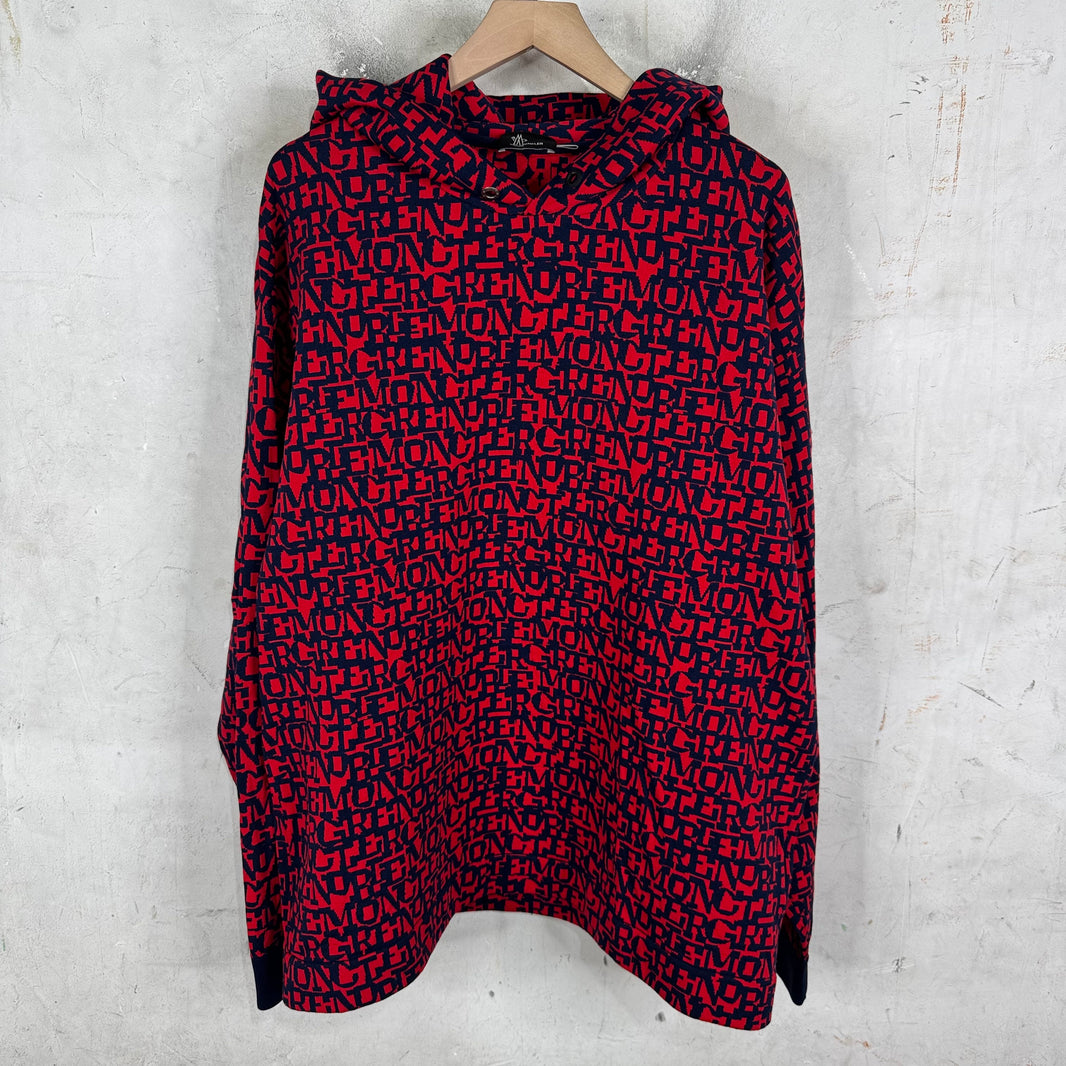 Moncler Grenoble AOP Text Hoodie