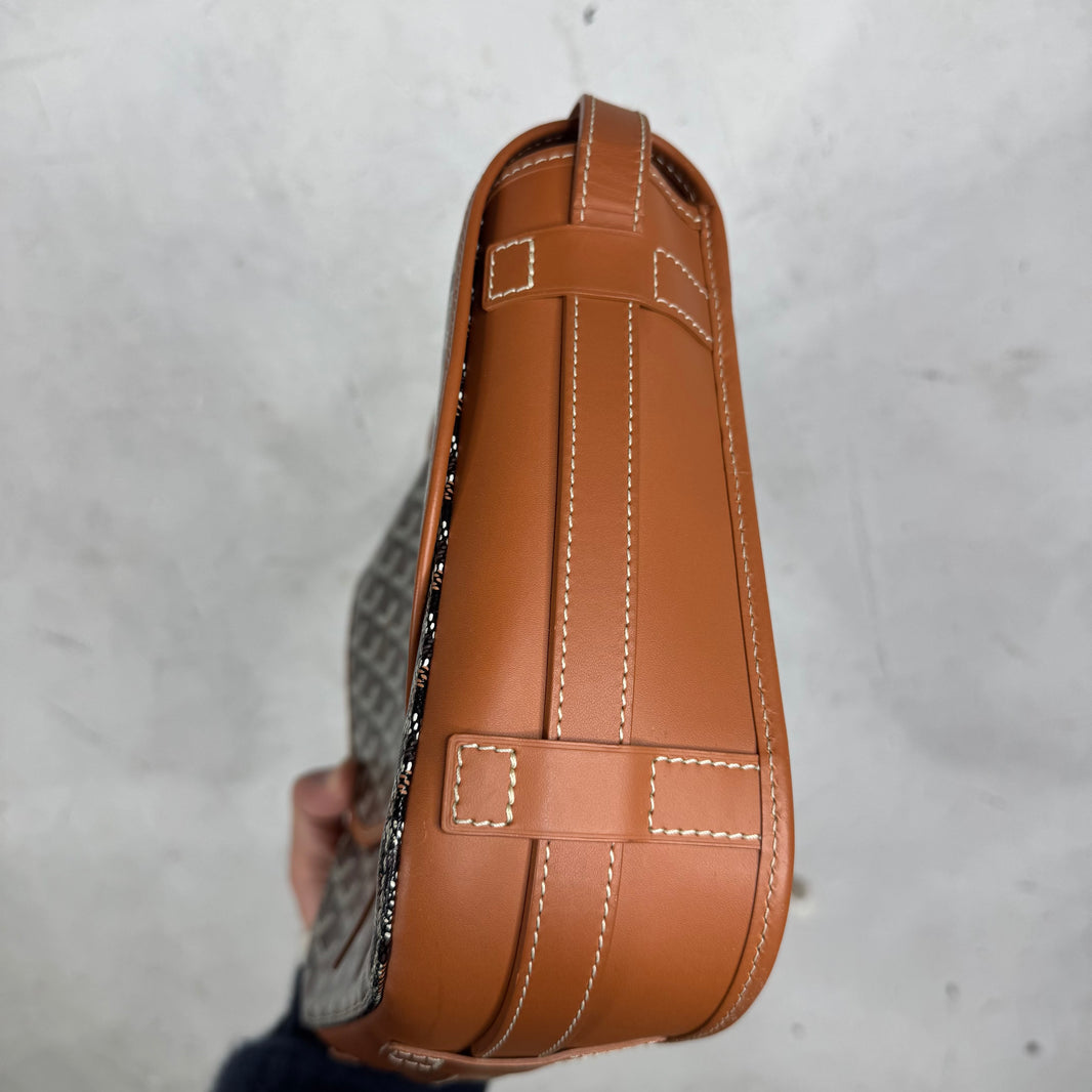 Goyard Brown Belvedere MM Messenger Bag
