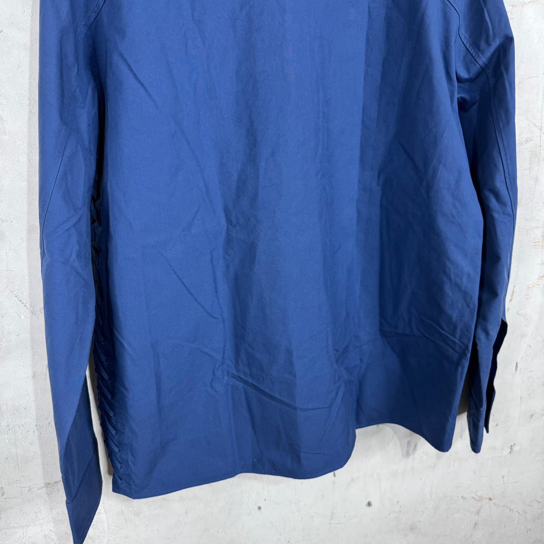 Bottega Veneta Laced Side Blue Button Up
