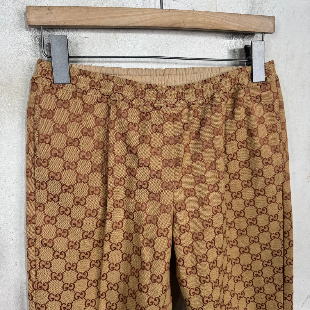 Gucci Woven Monogram Elastic Waist Pants