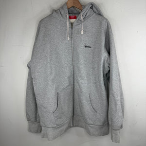 Supreme Hood Logo Thermal Zip Hoodie