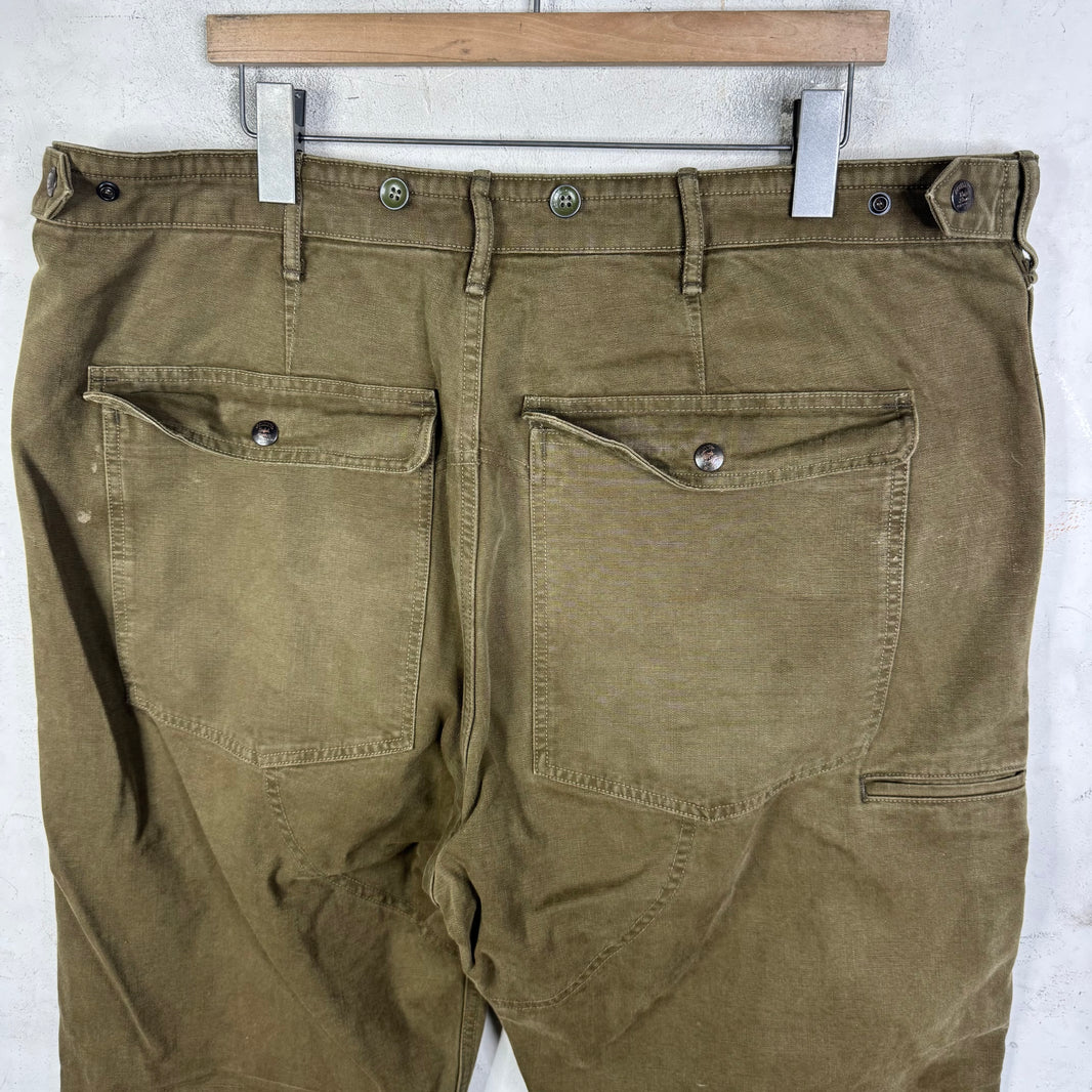 RRL Olive Double Knees