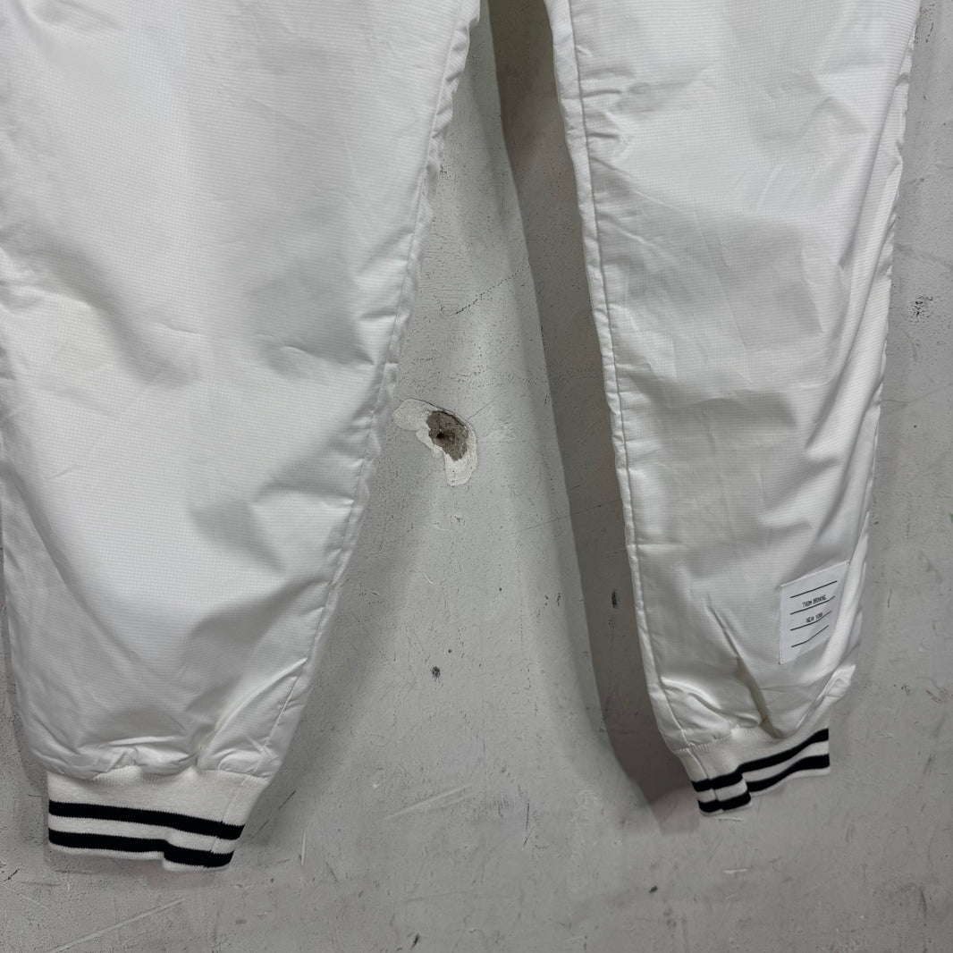 Thom Browne Ripstop White Track Pants