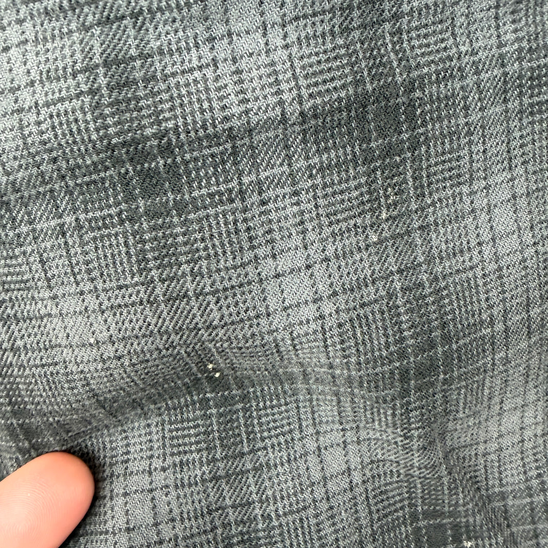 Supreme Gray/Black Button Up Flannel