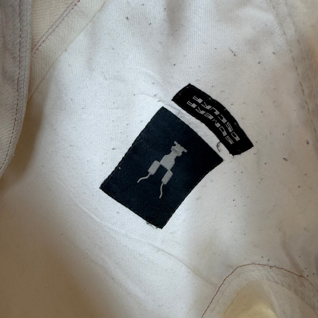DRKSHDW White Wax Denim Vest