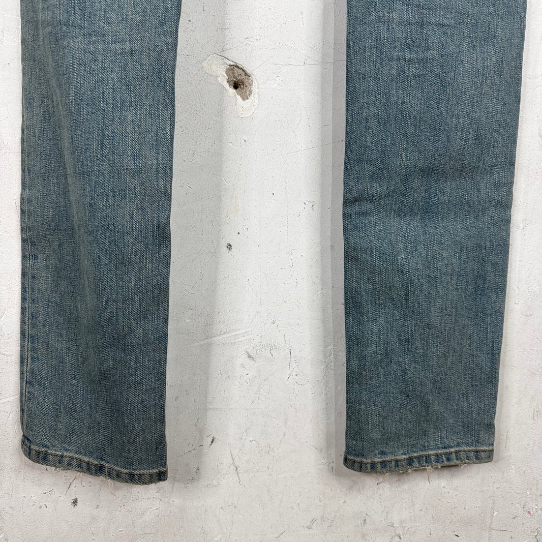 Saint Laurent 2015 Ripped Knee Dust Wash D02 Jeans