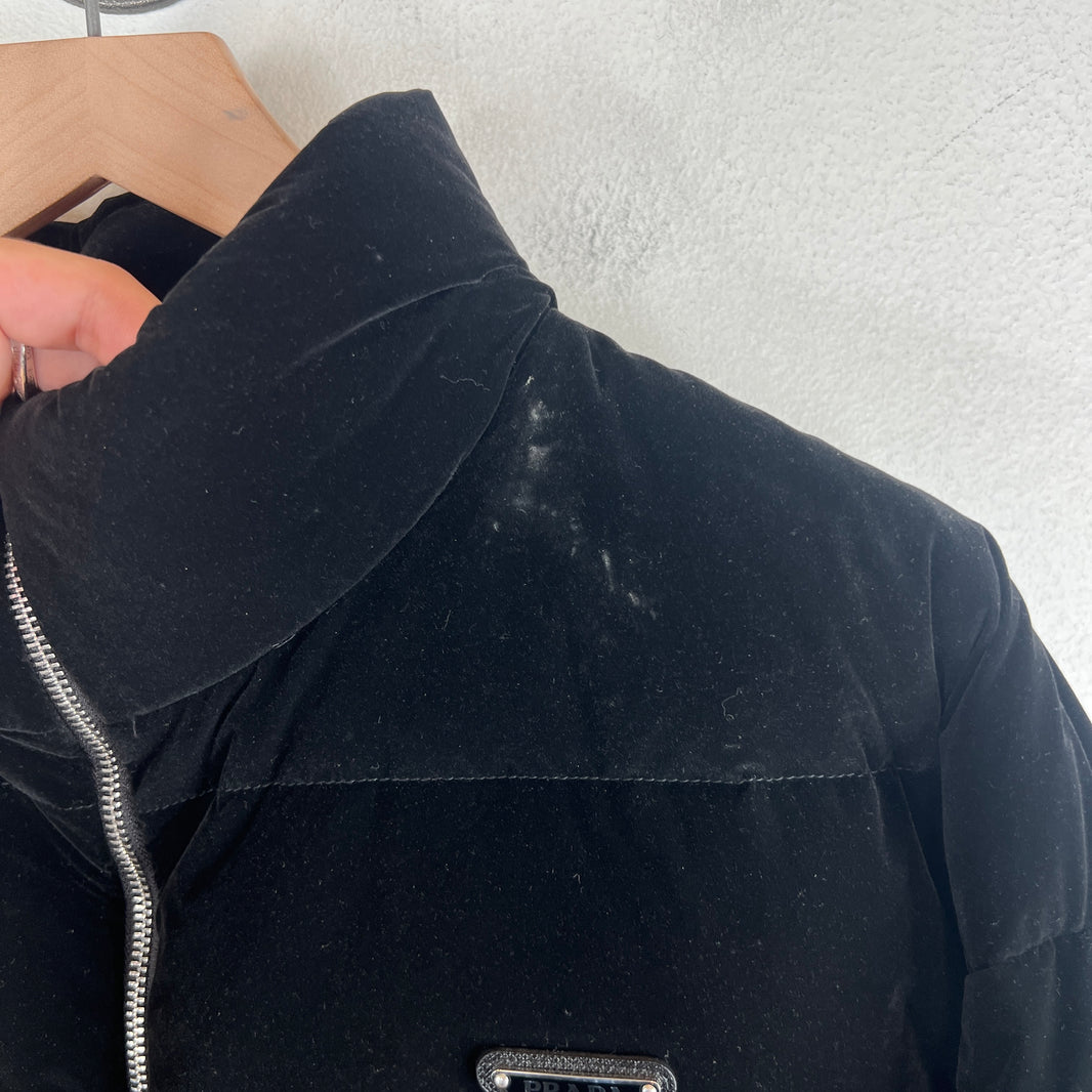 Prada Velvet Puffer Jacket