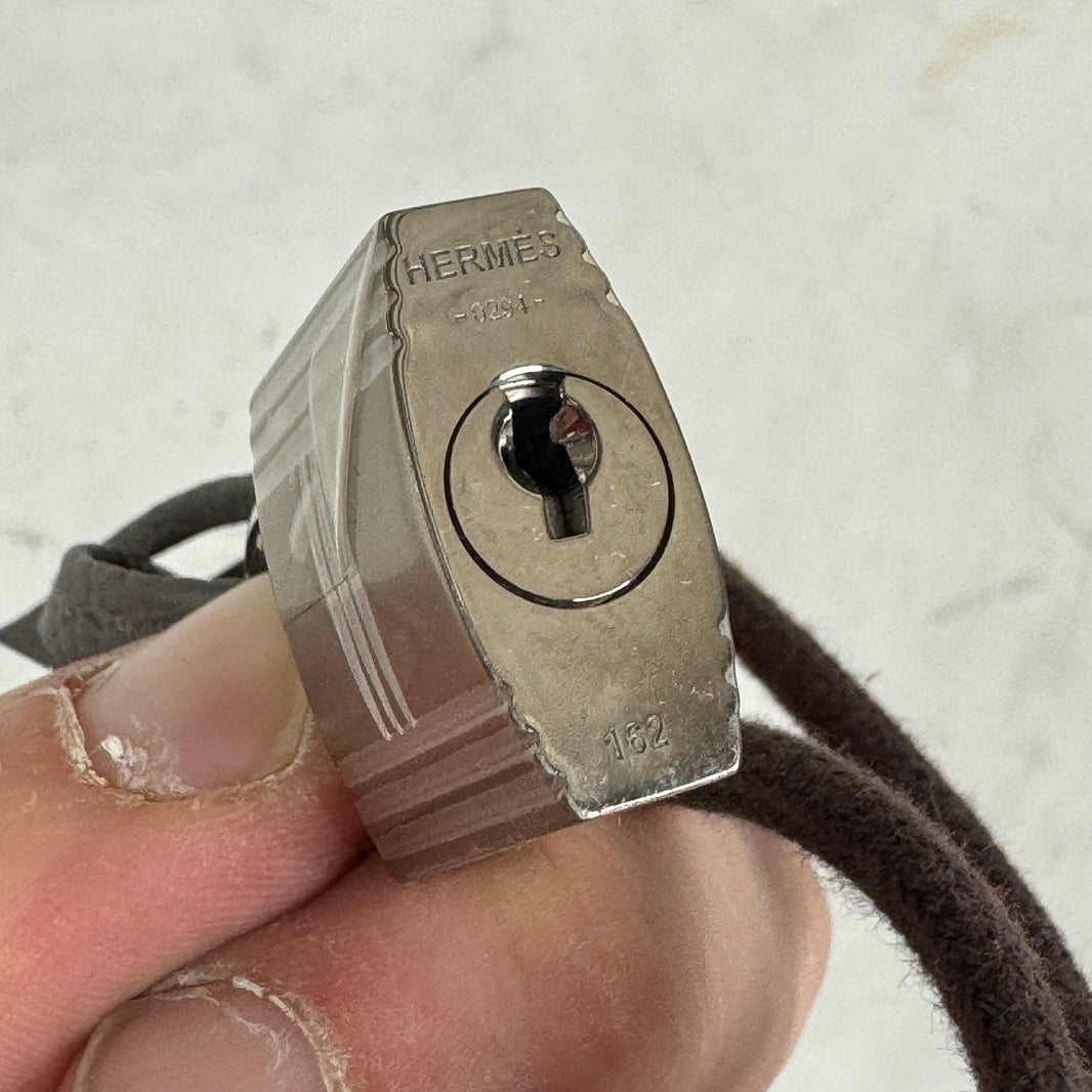 Hermes Grey Birkin Lock n Keys