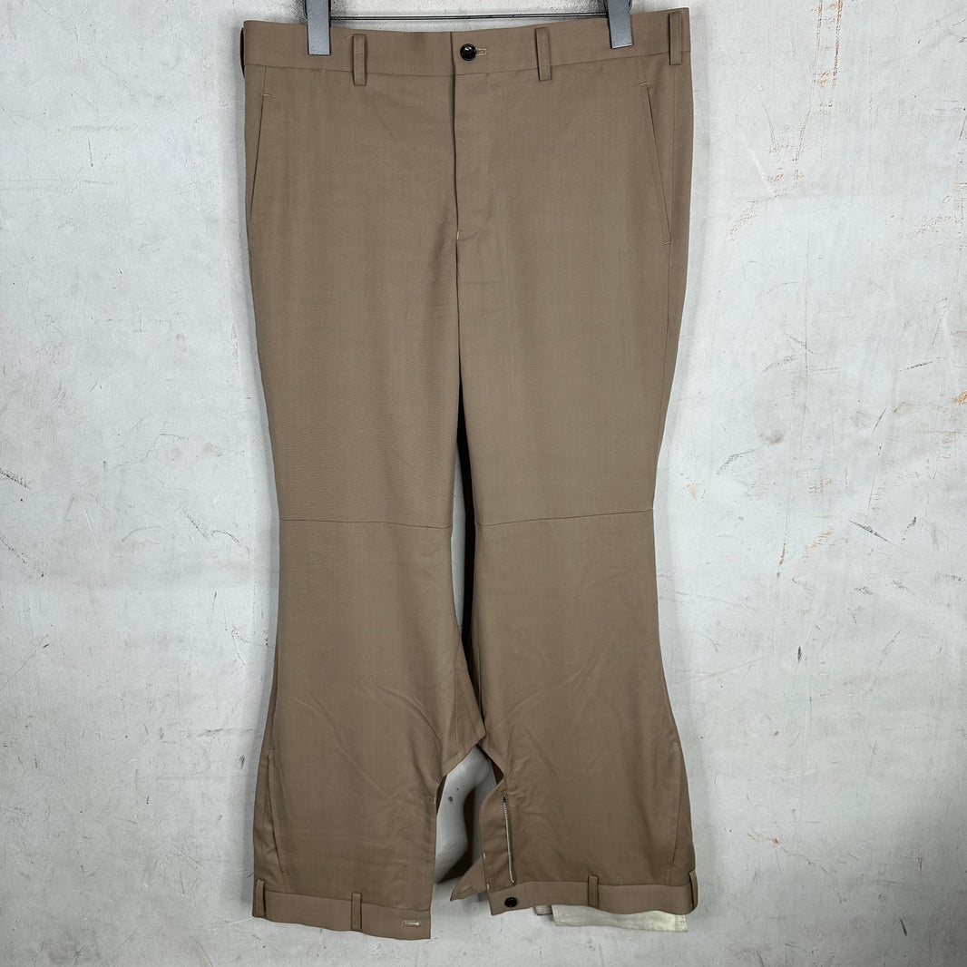 Comme Des Garçons Flared Reconstructed Trousers