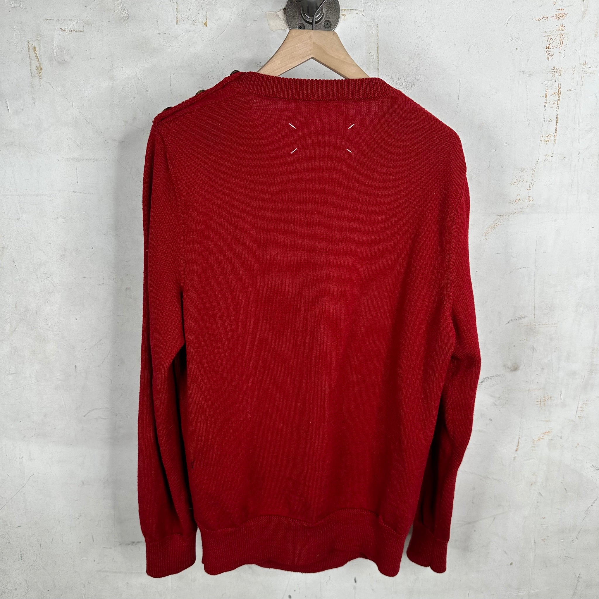 Margiela Red Knit Sweater