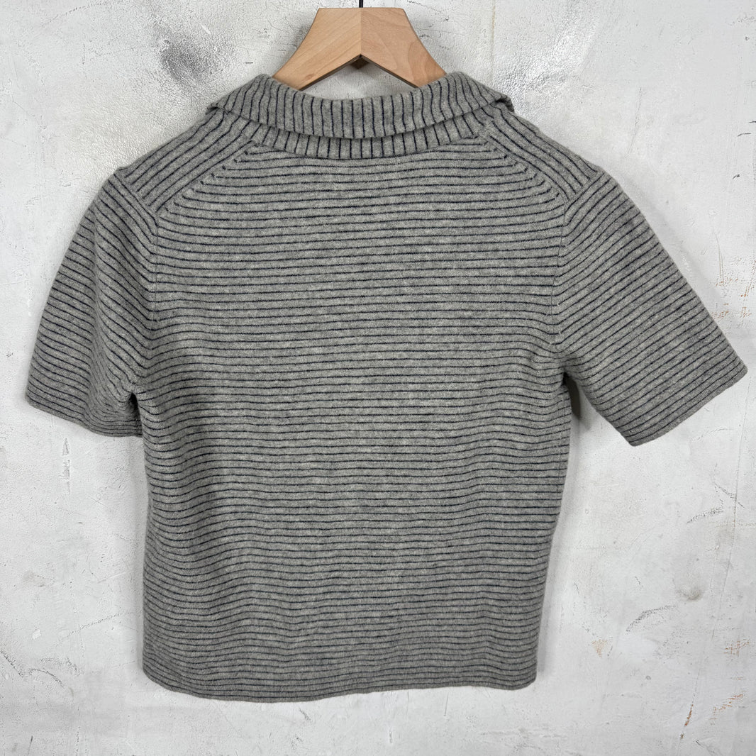 Dries Van Noten Grey Polo Shirt