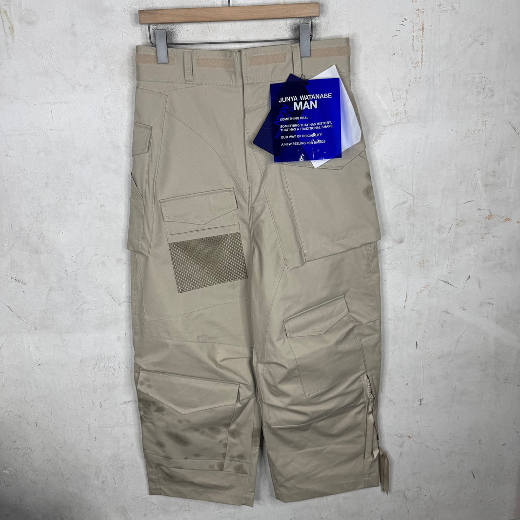Junya Watanbe Tan Baggy Cargo Pants