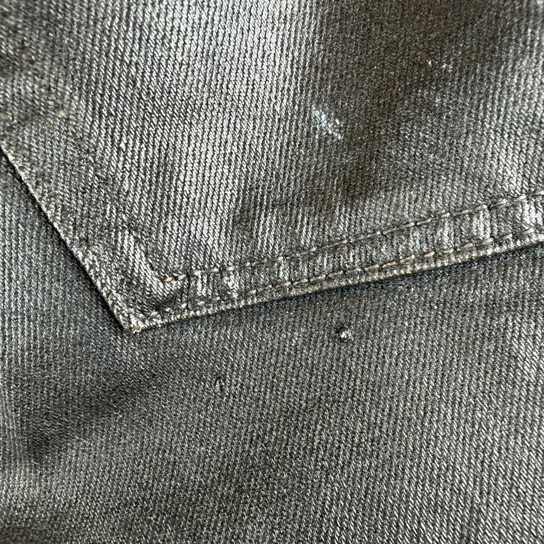 Acne Studios 2021M Charcoal Waxed Denim Jeans