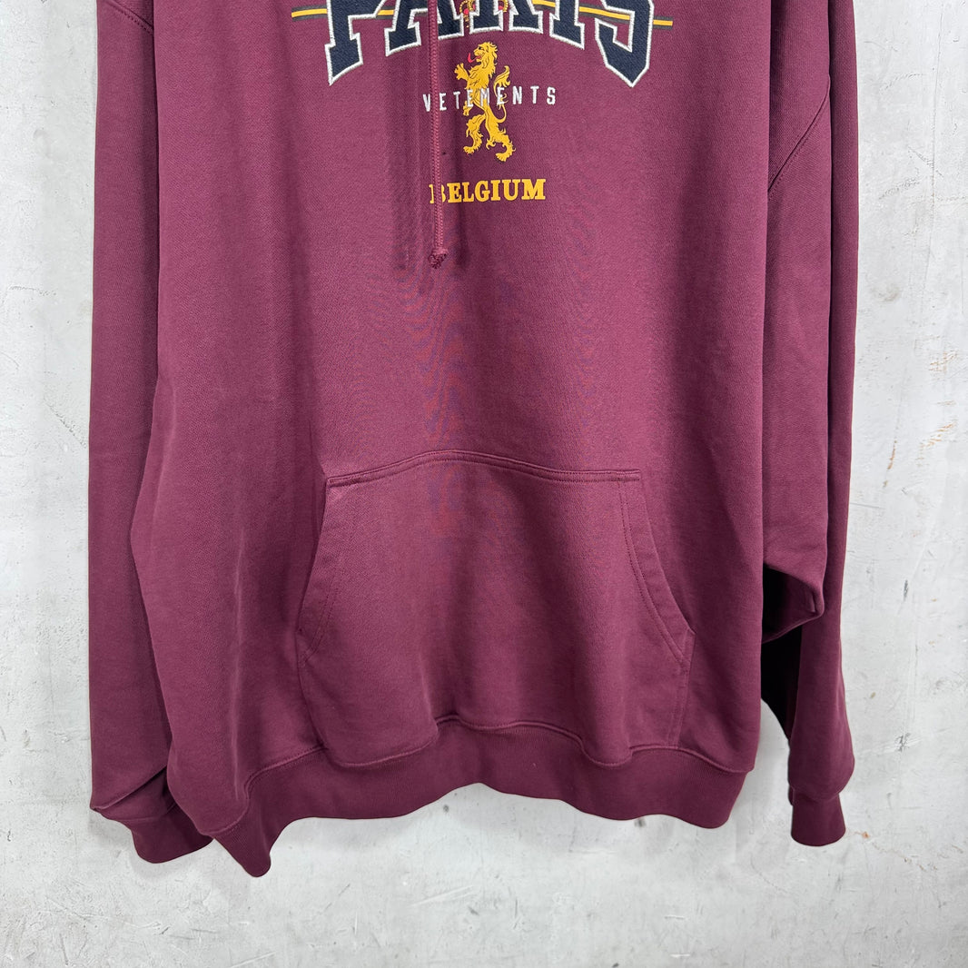 Vetements Paris Crest Double Hooded Hoodie