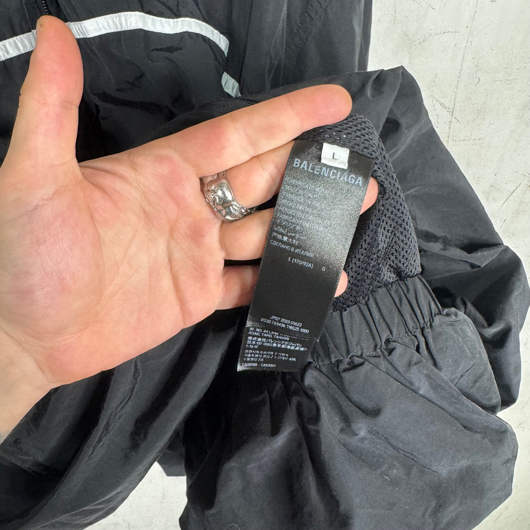 Balenciaga Cinched 3B Paneled Track Jacket