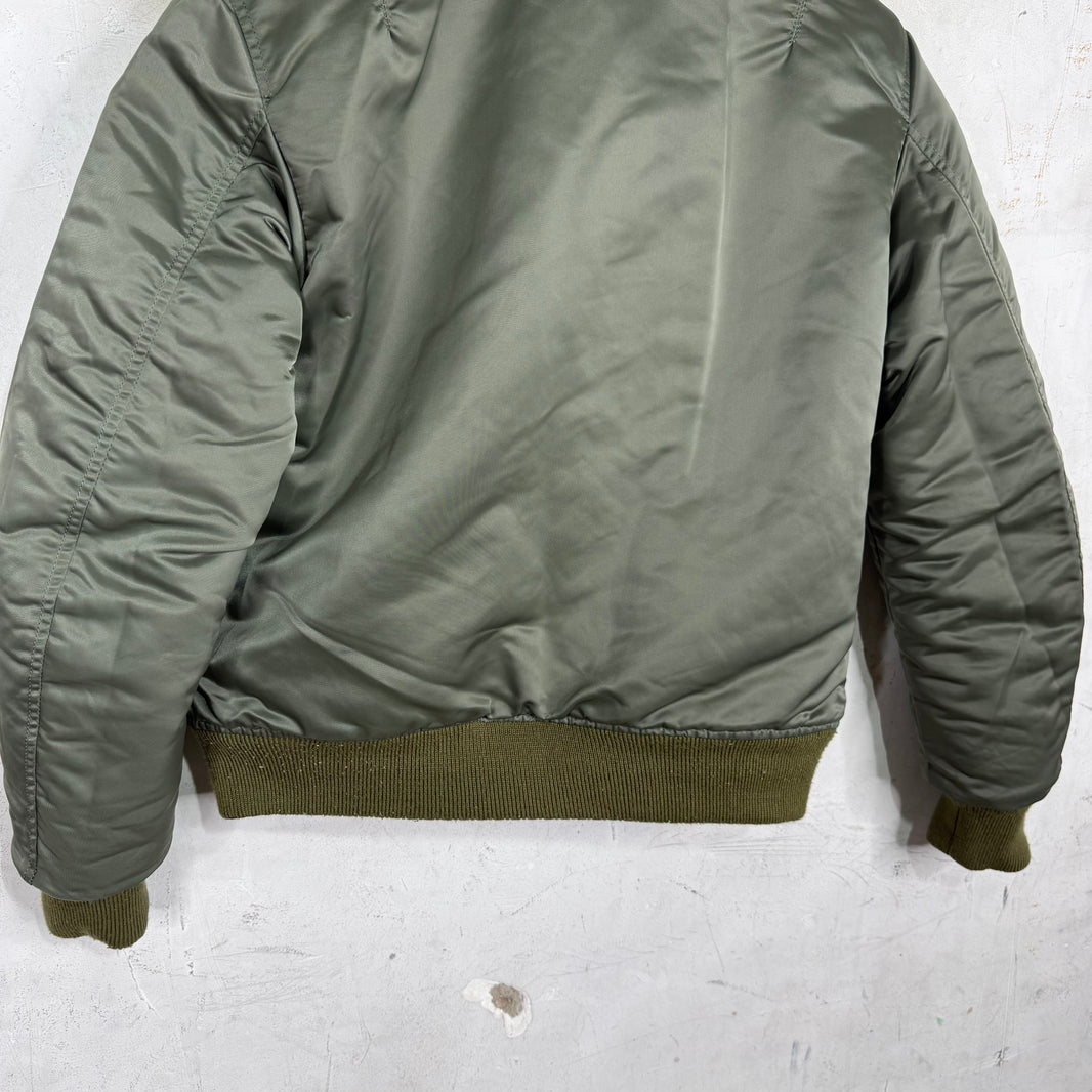 Maison Mihara Yasuhiro Reversible Leather/Nylon Bomber