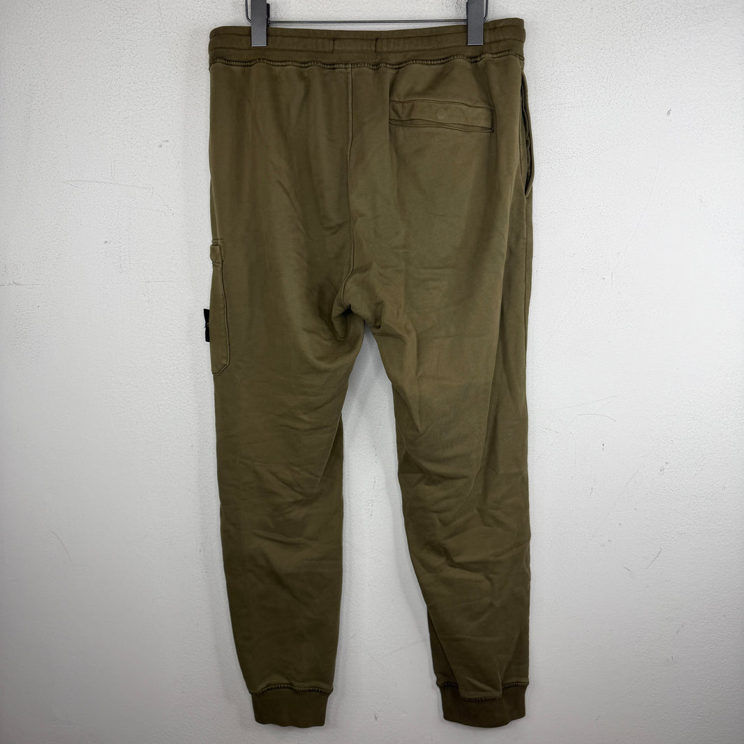 Stone Island Green Jogger Cargo Sweatpants