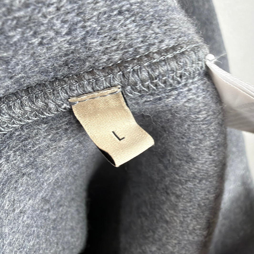 Gucci Gray Wool/Cashmere Ribbed Hoodie