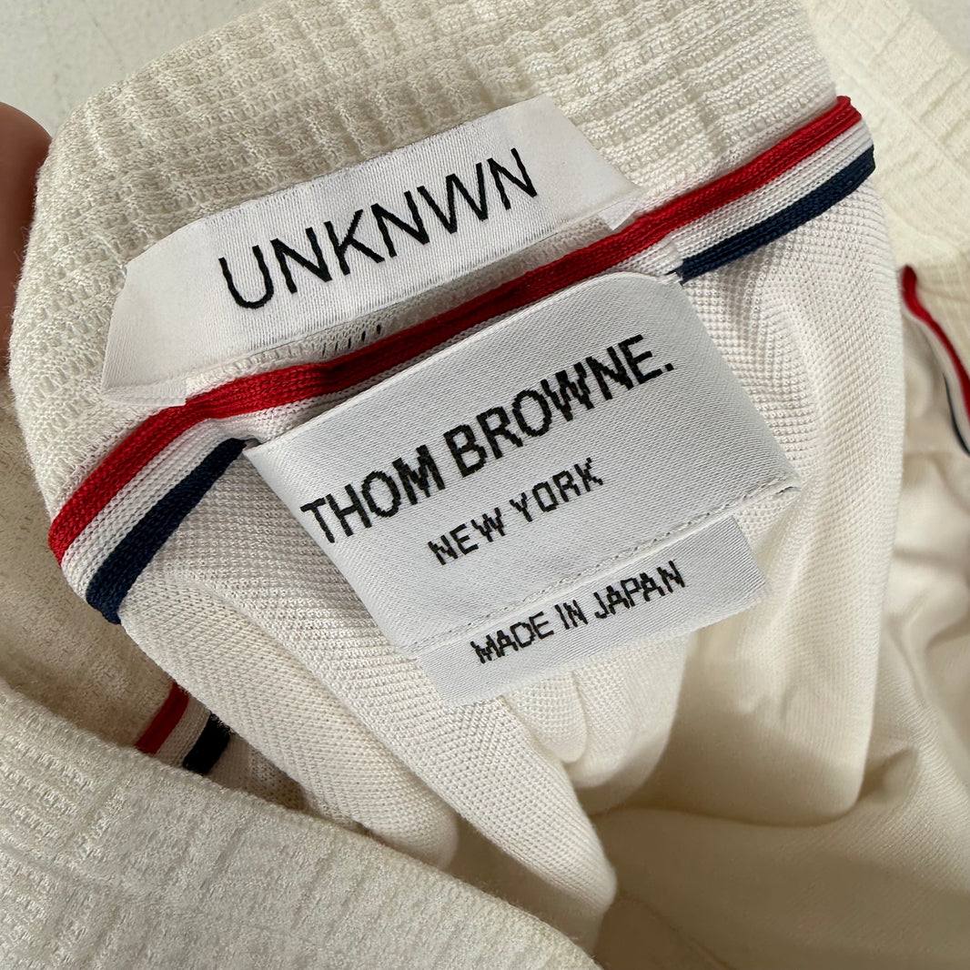 Thom Browne UNKNWN White Striped Shorts
