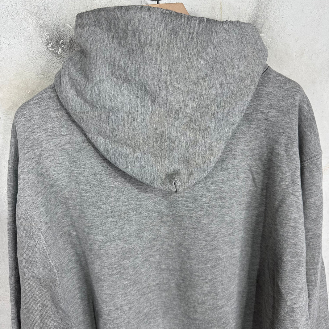 Vintage Grey Smoked Center Swoosh Hoodie