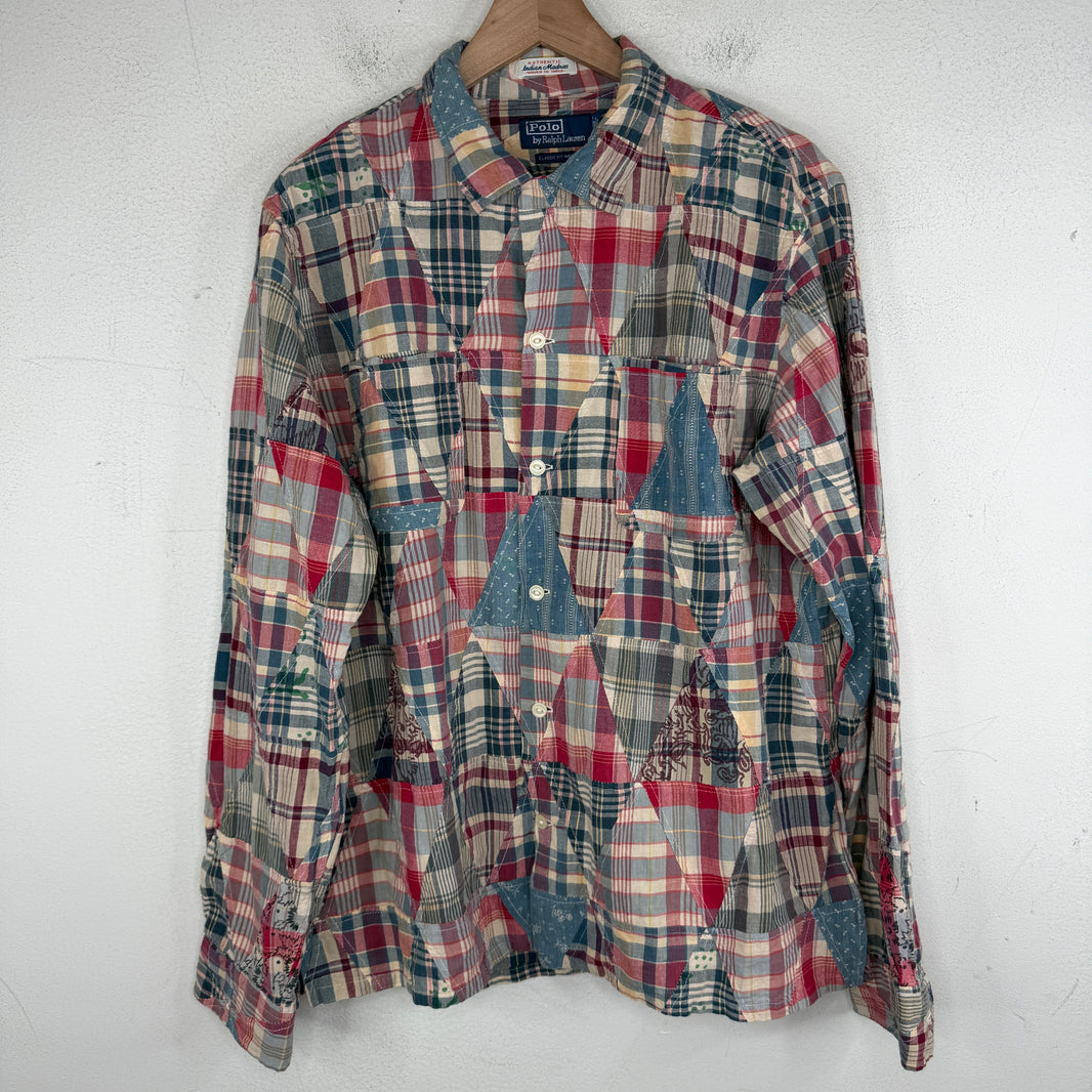 Polo Ralph Lauren Patchwork Button Up LS Shirt